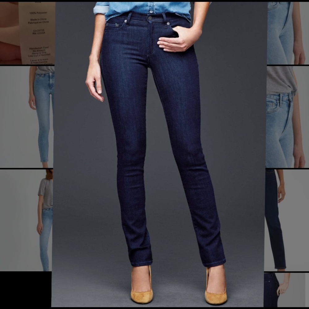 NWOT GAP 1969 Resolution Slim Straight Jeans Dark